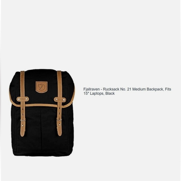NEW Fjallraven Ornskoldsvik No. 21 Medium 24205 Rucksack G1000 Backpack F120249